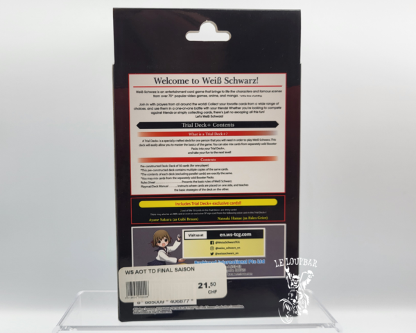 Weiss Schwarz Trial Deck Attack on Titan – Image 2