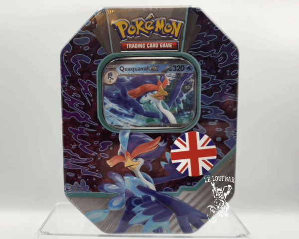 Pokemon : (Boîte Métal) Quaquaval ex Tin